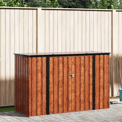 Produktbild von Möbel Gartenlagerbox Braun 214 x 82 x 132 cm Stahl - Geräteschuppen &45476