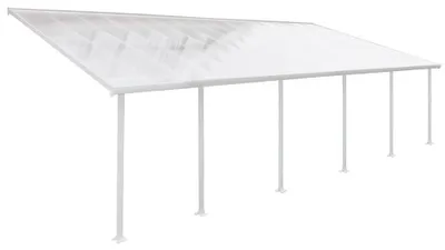 Produktbild von Palram - Canopia Aluminium Terrassenüberdachung Feria Weiß 387x1031x305 cm