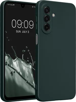 Produktbild von kwmobile Handyhülle für Samsung Galaxy A17 4G / 5G Hülle - weiche Silikon Case metallisch schimmernd - Schutzhülle Cover - Metallic Petrol