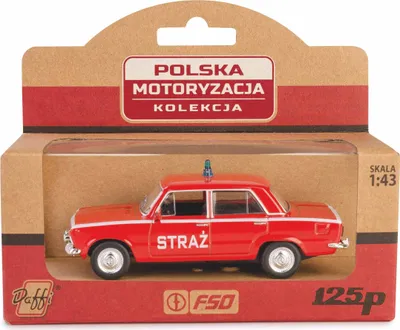 Obrázok produktu pre Model 1:43, Fiat 125p Fire Brigade, červený