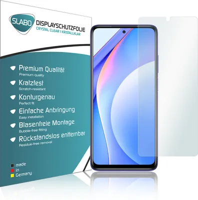 Produktbild von 4x Slabo Displayschutzfolie für Xiaomi Mi 10T Lite KLAR "Crystal Clear" (verkleinerte Folien) Displayfolie Schutzfolie Folie