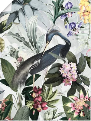 Produktbild von ARTland Poster Vintage Kranich Größe: 30x40 cm