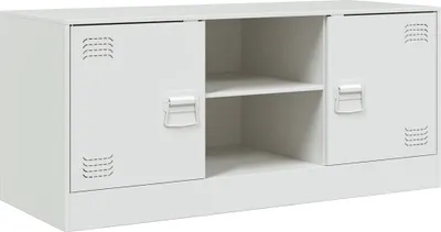 Produktbild von vidaXL TV-Schrank Weiß 99x39x44 cm Stahl
