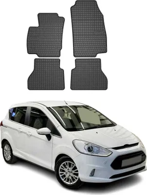 Image de 2012-2017 Ford B-Max Tapis de sol en caoutchouc noir 4 pièces
