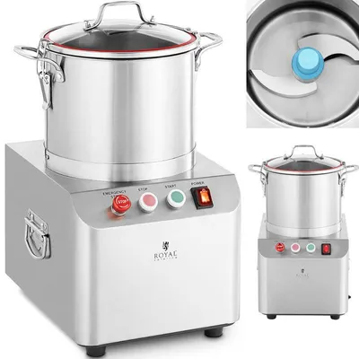 Image de Hachoir à viande – Machine à hacher professionnelle avec un bol de mélange de 10 litres et un moteur de 750 W, idéale pour la viande et les légumes