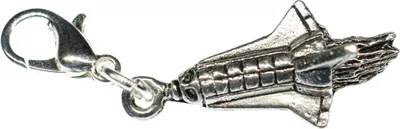 Produktbild von Rakete space All Charm Anhänger Bettelanhänger Raumschiff SciFi silber