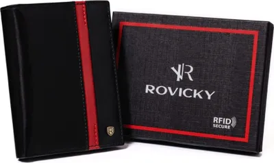 Produktbild von Vertikale Herrenbrieftasche mit Reißverschlussfach - Rovicky