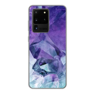 Produktbild von MuchoWow® Handyhülle Schutzhülle Hülle für Samsung Galaxy S20 Ultra Mineralien - Naturstein - Kristalle Silikon Softcase Handy Hülle - Karteninhaber