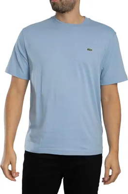 Produktbild von Lacoste Baumwoll-T-Shirt mit Logo, Blau S