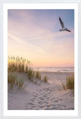 Produktbild von Bilderrahmen Fotorahmen aus Kunststoff Bilder Foto Posterrahmen Collage AC-6 - Farbe: Weiß | Format: 30x45