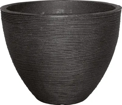 Produktbild von Kvetináč plastový s ryhovaním Geli Ø 40 cm x 31 cm antracit