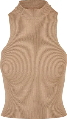 Produktbild von Urban Classics Ladies - Rib Knit Turtleneck Top beige - M