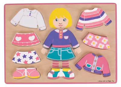 Immagine prodotto di Puzzle Bigjigs per vestire la bambina