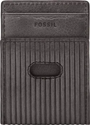 Immagine prodotto di FOSSIL Pelle portafoglio Andrew Card Case Lead Gray grigio