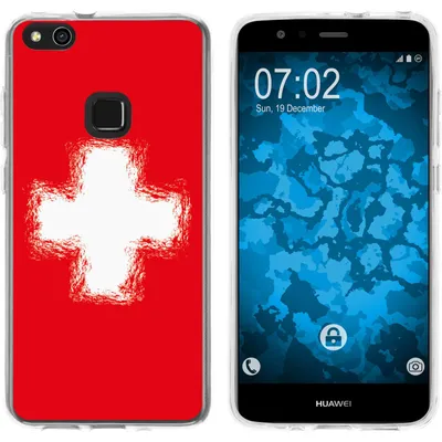 Produktbild von PhoneNatic Case kompatibel mit Huawei P10 Lite Silikon-Hülle WM Schweiz M10