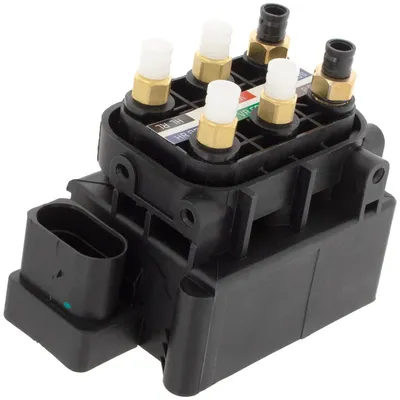 Image de Suspension pneumatique pour Audi A6 C7 4G, A7 4K, A8 4H : bloc de valves de distribution