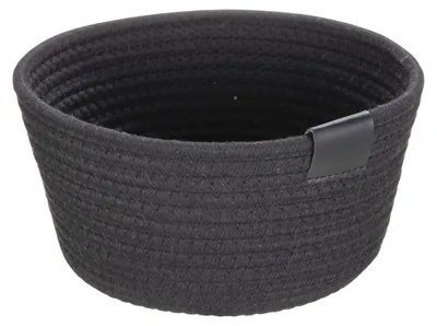 Produktbild von SCHÖNER WOHNEN-Kollektion Brotkorb Mod. SVEA eleganter Kunststoff Brotkorb schwarz für Küche zylindrisch Ø 24 cm x 11 cm ideal zur stilvollen Aufbewahrung von Brot