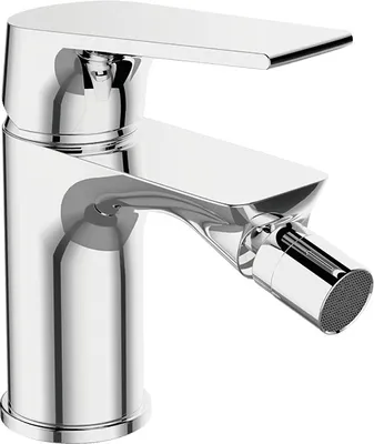 Immagine prodotto di Miscelatore bidet verticale di design con tappo di scarico ad azionamento meccanico cromo