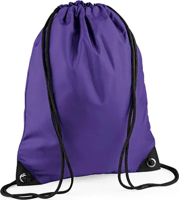 Immagine prodotto di BagBase BG10 | Borsa da palestra Premium Gymsac | 33 x 45 cm - Colore: viola - Dimensioni: 33 x 45 cm