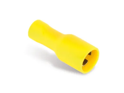 Zdjęcie produktu dla Okrągła tuleja wtykowa, Ø 5mm, żółta, 6mm², 10 sztuk