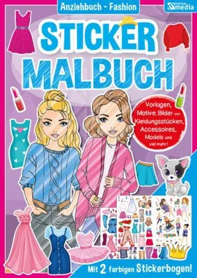 Obrázek produktu pro Omalovánky s nálepkami – Móda / Holčičky