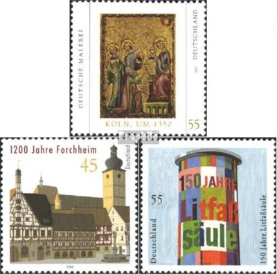 Produktbild von Briefmarken BRD (BR.Deutschland) 2005 Mi 2437,2438,2444 (kompl.Ausg.) gestempelt Malerei