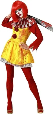 Produktbild von Atosa Halloween-clownkostüm Gelb 2XL Gelb 2XL