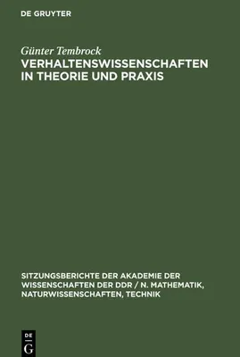 Produktbild von Verhaltenswissenschaften in Theorie und Praxis