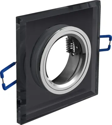 Produktbild von GTV lighting Decken-Punktleuchte BRILLANTE, Glas, schwarz, quadratisch