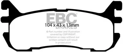 Produktbild von Bremsbelagsatz, Scheibenbremse EBC BRAKES DP41003R