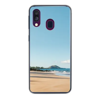 Produktbild von MuchoWow® Handyhülle Schutzhülle Hülle für Samsung Galaxy A40 Strand - Sommer - Palmen Silikon Softcase Handy Hülle - Handy-Tasche