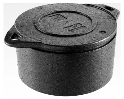 Produktbild von EPP-Thermobox Torte schwarz mit Deckel, 10,5 L, Ø 54,0 x 21,5 cm