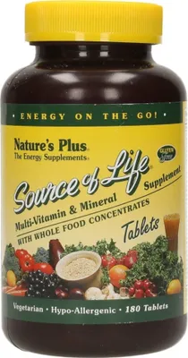 Produktbild von Natures Plus Source of Life Multi-Vitamin Mineral- 180 Tabletten