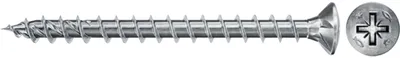 Produktbild von Fischer 670489, Schraube, Metall, Holz, Allgemeiner Nutzen, Vollgewinde, Flachkopf
