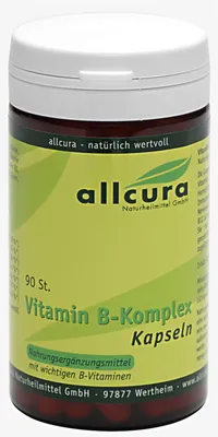 Produktbild von allcura Vitamin B-Komplex Kapseln, 90 St. Kapseln