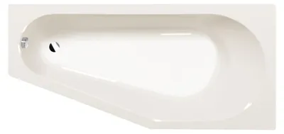 Produktbild von Polysan TIGRA R Asymmetrische Badewanne 170x80x46cm, rechts, ivory