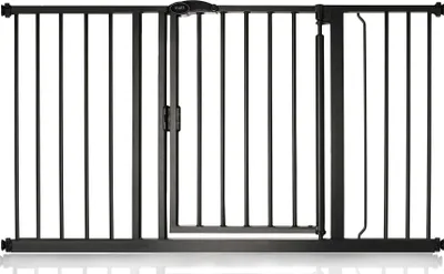 Produktbild von Bettacare Auto Close Haustiergitter, 132.6cm - 139.6cm, Schwarz