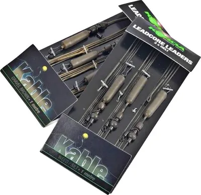 Produktbild von Korda Leadcore Leader Heli 1m - 3 Vorfächer, Farbe:Gravel