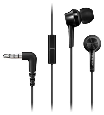 Produktbild von Panasonic RP-TCM115E, Kabelgebunden, 10 - 24000 Hz, Anrufe/Musik, 12 g, Kopfhörer, Schwarz