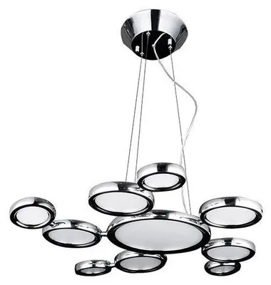 Zdjęcie produktu dla Wisząca lampa nad stół SATELLITE AZ1786 Azzardo LED 106W 3000K okręgi chrom