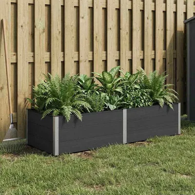 Image de Maison Exclusive - Potager surélevé noir 250 x 100 x 54 cm