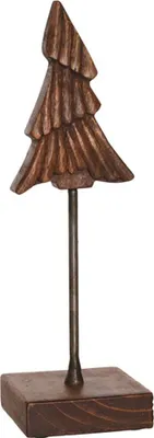 Produktbild von Tanne Baum 3 versch. Größen Tannenbaum Weihnachtsbaum Holz Deko Baum 34 cm  - B -