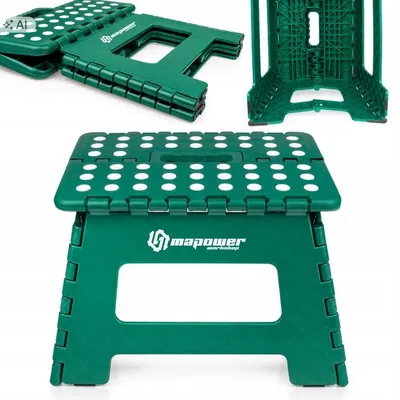 Obrázok produktu pre Skladacia stolička MAPOWER, nosnosť 150 kg, protišmyková, 22 cm