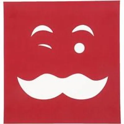 Immagine prodotto di Creativ Company Stencils Toy Screen Stencil Moustache 20x22cm Textile