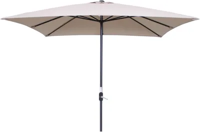 Produktbild von Garden Impressions Sonnenschirm Lotus, 250x250 cm, Carbon Black/Ecru, quadratisch, Polyester/Aluminium, 180 g/m², 38 mm Mast, langlebig, pflegeleicht, einfache Handhabung, mit Windöffnung