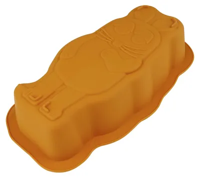 Produktbild von Dr. Oetker "Maus" Silikon-Motivbackform DieMaus, geschmacksneutrale Backform, fruchtsäurebeständige Form, hochwertiges Backmuster, langlebige Silikon-Form (Farbe: Maus-Orange)