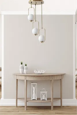 Produktbild von Opviq, Ahu 3 Lü Tepsili Beyaz Camlı Eskitme Sarkıt, Kronleuchter, Weiß, Metall, 30 x 30 x 70 cm