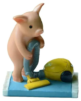 Miniatur Schwein Statue – Feengarten Dekoration, 5,7 cm