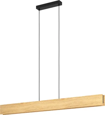 Produktbild von EGLO connect.z Smart-Home LED Pendelleuchte Anchorena-Z, Holz Hängelampe, ZigBee, App und Sprachsteuerung Alexa, CCT, RGB, FSC100HB, dimmbar
