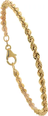 Produktbild von Goldkette Kordelkette Länge 19 cm - Breite 3,3 mm - 585-14 Karat Gold